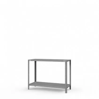 Стеллаж металлический ТС Лайт, 1000x1200x800 мм. Полки: 2 шт. метал.