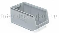 Складской лоток/контейнер для зап. частей, крепежей, серый, 500x300x250 мм