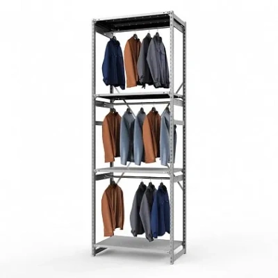 Стеллаж металлический ТСУ Универсал, 3000x1060x600 мм.Штанги: 3шт. Полки: метал. перф. 4 шт.