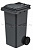Мусорный контейнер 120 л серый